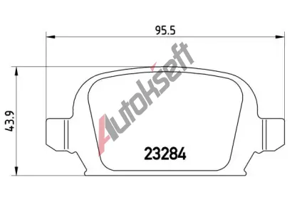 BREMBO Sada brzdovch destiek - kotouov brzda BRE P59037, P 59 037