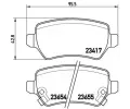 BREMBO Sada brzdovch destiek - kotouov brzda ‐ BRE P59038