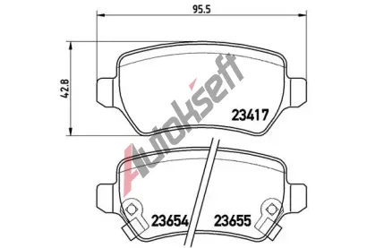 BREMBO Sada brzdovch destiek - kotouov brzda BRE P59038, P 59 038