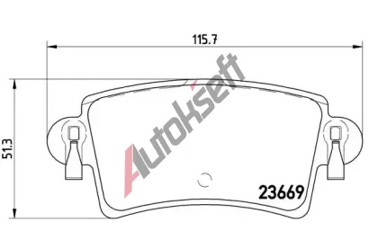BREMBO Sada brzdovch destiek - kotouov brzda BRE P59040, P 59 040