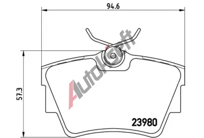 BREMBO Sada brzdovch destiek - kotouov brzda BRE P59041, P 59 041