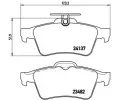 BREMBO Sada brzdovch destiek - kotouov brzda ‐ BRE P59042