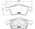 Sada brzdovch destiek BREMBO ‐ BRE P59044