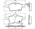 Sada brzdovch destiek BREMBO ‐ BRE P59045