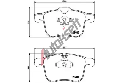 BREMBO Sada brzdovch destiek - kotouov brzda BRE P59046, P 59 046