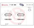 BREMBO Sada brzdovch destiek - kotouov brzda ‐ BRE P59059