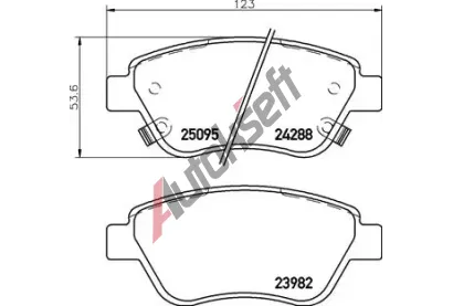 BREMBO Sada brzdovch destiek BRE P59081, P 59 081