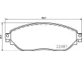Sada brzdových destiček BREMBO ‐ BRE P59082 Sada brzdových destiček BREMBO ‐ BRE P59082
