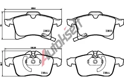 BREMBO Sada brzdovch destiek DIRECTIONAL BRAKE PADS BRE P 59 089, BRE P59089