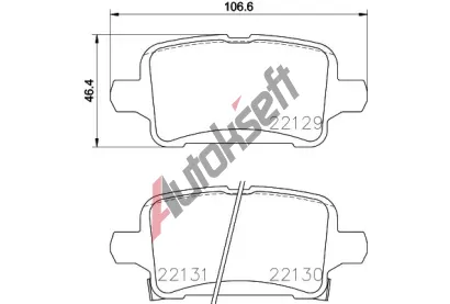 BREMBO Sada brzdovch destiek BRE P59090, BRE P 59 090