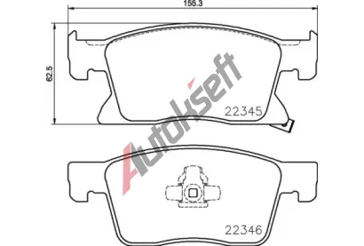 BREMBO Sada brzdovch destiek BRE P59091, BRE P 59 091