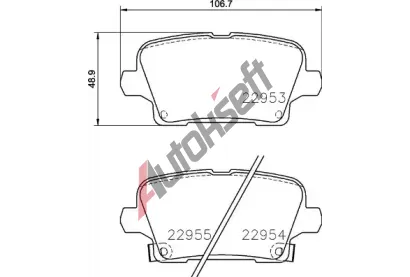 BREMBO Sada brzdovch destiek BRE P59097, P 59 097