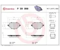 BREMBO Sada brzdovch destiek ‐ BRE P59098