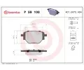 Sada brzdovch destiek BREMBO ‐ BRE P59100