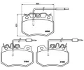 BREMBO Sada brzdovch destiek - kotouov brzda ‐ BRE P61031
