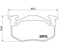 BREMBO Sada brzdovch destiek - kotouov brzda ‐ BRE P61032