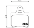 BREMBO Sada brzdovch destiek - kotouov brzda ‐ BRE P61037