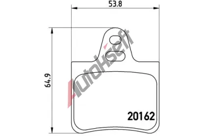 BREMBO Sada brzdovch destiek - kotouov brzda BRE P61037, P 61 037