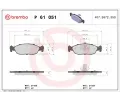 Sada brzdovch destiek BREMBO ‐ BRE P61051