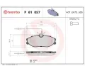 Sada brzdovch destiek BREMBO ‐ BRE P61057