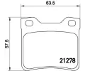 Sada brzdovch destiek BREMBO ‐ BRE P61058