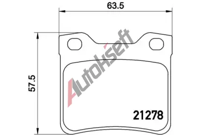 BREMBO Sada brzdovch destiek - kotouov brzda BRE P61058, P 61 058