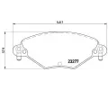 Sada brzdovch destiek BREMBO ‐ BRE P61071