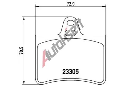 BREMBO Sada brzdovch destiek - kotouov brzda BRE P61073, P 61 073