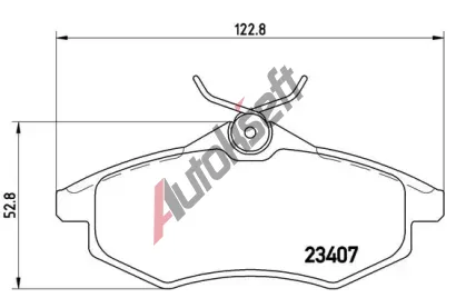 BREMBO Sada brzdovch destiek - kotouov brzda BRE P61074, P 61 074