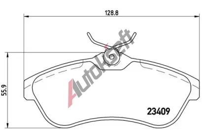 BREMBO Sada brzdovch destiek - kotouov brzda BRE P61075, P 61 075
