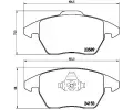 Sada brzdovch destiek BREMBO ‐ BRE P61076