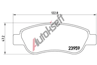 BREMBO Sada brzdovch destiek - kotouov brzda BRE P61081, P 61 081