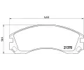 Sada brzdovch destiek BREMBO ‐ BRE P61089