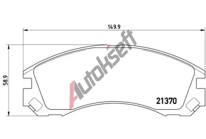 BREMBO Sada brzdovch destiek - kotouov brzda BRE P61089, P 61 089