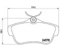 Sada brzdovch destiek BREMBO ‐ BRE P61095