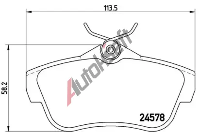 BREMBO Sada brzdovch destiek - kotouov brzda BRE P61095, P 61 095