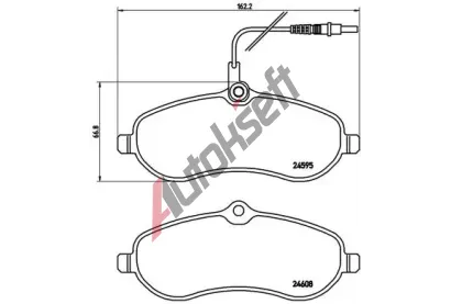 BREMBO Sada brzdovch destiek - kotouov brzda BRE P61096, P 61 096