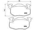 Sada brzdovch destiek BREMBO ‐ BRE P61097