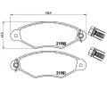 Sada brzdovch destiek BREMBO ‐ BRE P61098