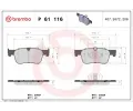 Sada brzdovch destiek BREMBO ‐ BRE P61116
