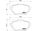 Sada brzdovch destiek BREMBO ‐ BRE P61122
