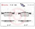 Sada brzdovch destiek BREMBO ‐ BRE P61126