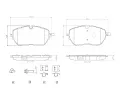 Sada brzdovch destiek BREMBO ‐ BRE P61128