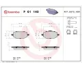 Sada brzdovch destiek BREMBO ‐ BRE P61140