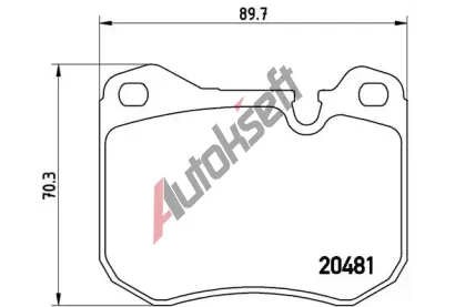 BREMBO Sada brzdovch destiek - kotouov brzda BRE P65002, P 65 002