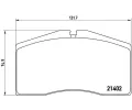Sada brzdov�ch desti�ek&nbsp;BREMBO&nbsp;&dash;&nbsp;BRE P65006