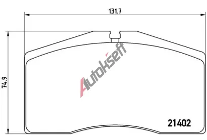 BREMBO Sada brzdových destiček - kotoučová brzda BRE P65006, P 65 006 BREMBO Sada brzdových destiček - kotoučová brzda BRE P65006, P 65 006