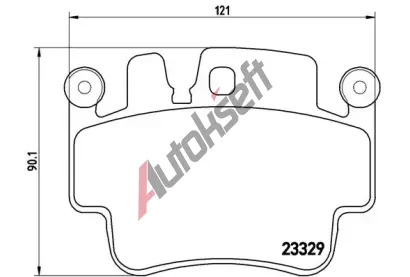 BREMBO Sada brzdovch destiek - kotouov brzda BRE P65009, P 65 009