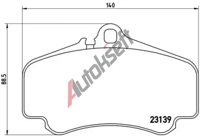 BREMBO Sada brzdovch destiek - kotouov brzda BRE P65011, P 65 011