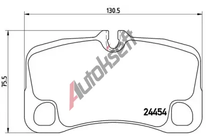 BREMBO Sada brzdovch destiek - kotouov brzda BRE P65013, P 65 013